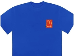 TRAVIS SCOTT X MCDONALDS ACTION FIGURE T-SHIRT BLUE - CJMD SS05