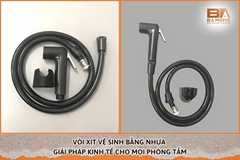Vòi Xịt Vệ Sinh Bằng Nhựa – Giải Pháp Kinh Tế Cho Mọi Phòng Tắm