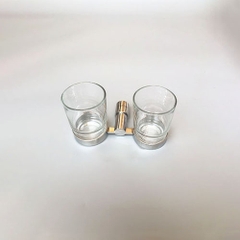 Kệ Cốc Đôi Inox 304 L002