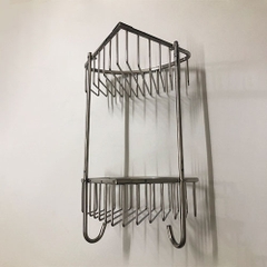 Kệ góc lưới 2 tầng inox 304 - KGL_02_25