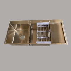 Chậu Rửa Bát Inox 2 Hố Cân Có Bàn C_10048C