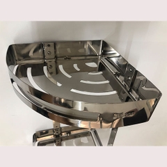 Kệ góc tấm 2 tầng inox 304 - RGT_04