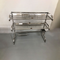 Kệ Bát Đĩa 2 Tầng Trên Bồn Rửa Bát inox 304 - KBD_02_86