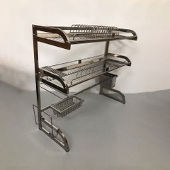 Kệ Bát Đĩa 2 Tầng Trên Bồn Rửa Bát inox 304 - KBD_02_86