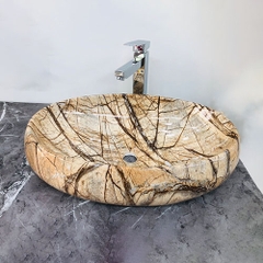 Chậu Elip Vân Nâu CH_EVN