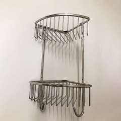 Kệ góc lưới 2 tầng inox 304 - KGL_02_20