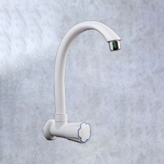 Vòi rửa chén âm tường tay vặn WT_002M