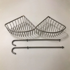 Kệ góc lưới 2 tầng inox 304 - KGL_02_20