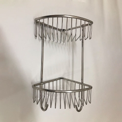 Kệ góc lưới 2 tầng inox 304 - KGL_02_20
