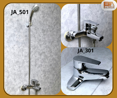 CB Sen tắm gắn tường JA_501 + Vòi 3 lỗ JA_301