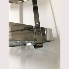 Kệ góc tấm 2 tầng inox 304 - RGT_04