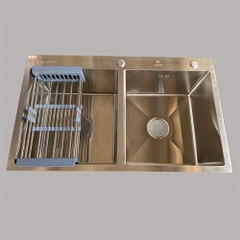 Chậu Rửa Bát Inox 2 Hố Cân C_8350A