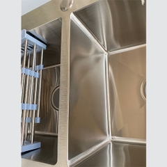 Chậu Rửa Bát Inox 2 Hố Cân C_7843A