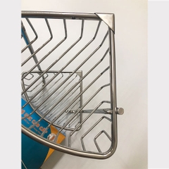 Kệ góc lưới 2 tầng inox 304 - KGL_02_25