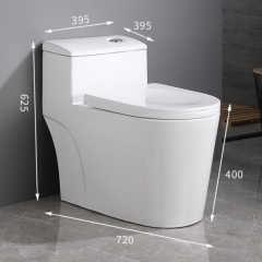 Bệt Lùn Liền Khối Trắng BETLK_2395