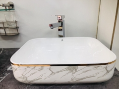 Chậu Dương Vân Viền Vàng