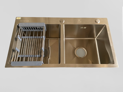 Chậu Rửa Bát Inox 2 Hố Cân C_7843A