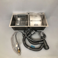 CB Chậu rửa bát 2 hố C8245D + Vòi bếp N_L OB214M