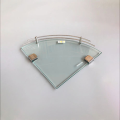 Kệ Góc Kính Inox 304 1 Tầng KGK_01