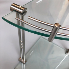 Kệ Góc Kính Inox 304 2 Tầng KGK_02