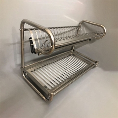 Kệ Bát Đĩa 2 Tầng Đứng Inox 304 - KBD_02_60