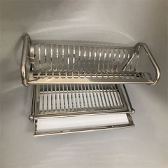 Kệ Bát Đĩa 2 Tầng Đứng Inox 304 - KBD_02_60