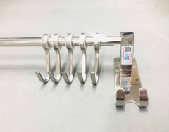 Máng Xoong 5 Móc Dài 60cm, Inox 304 - MX 06