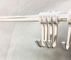 Máng Xoong 5 Móc Dài 60cm, Inox 304 - MX 06