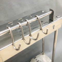 Kệ Gia Vị Tấm Treo 2 Tầng, Inox 304 Hiệu Obiste - KV 02(Mới )