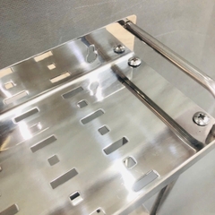 Kệ Gia Vị Tấm Treo 2 Tầng, Inox 304 Hiệu Obiste - KV 02(Mới )