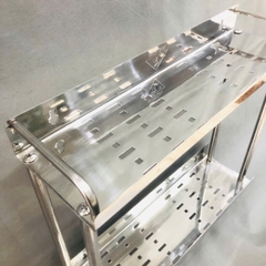 Kệ Gia Vị Tấm Treo 2 Tầng, Inox 304 Hiệu Obiste - KV 02(Mới )