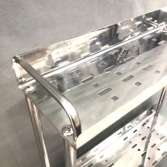 Kệ Gia Vị Tấm Treo 2 Tầng, Inox 304 Hiệu Obiste - KV 02(Mới )