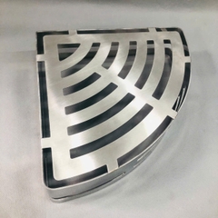 Kệ góc tấm 1 tầng inox 304 mới (25x25)