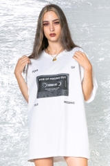 CASSETTE T-SHIRT/WHITE