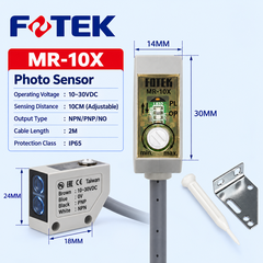 Cảm biến quang FOTEK MR-10X | Khoảng cách phát hiện 10cm, NPN/PNP