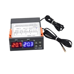 Bộ điều khiển nhiệt độ STC-3008 2 kênh 220V 10A