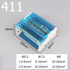 Cầu Đấu Phân Phối Điện JH8411 125A 500V | Model 411