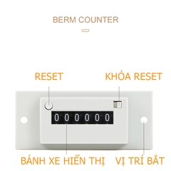 Bộ đếm cơ 6 số CSK6-YKW AC220V
