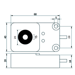 Cảm biến vòng phát hiện kim loại HX-DGS-15P1 –  phi 15mm, PNP Thường mở