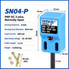 Cảm biến tiệm cận SN04-P PNP NO 4mm
