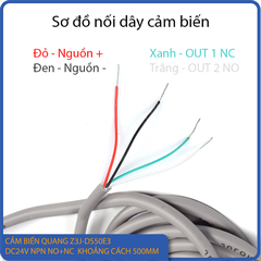Cảm biến quang Z3J-DS50E3 khoảng cách 50cm đầu ra NPN