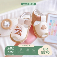 Dép tập đi hình máy bay nâu Uala rogo