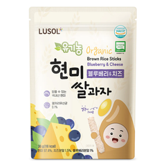 Bánh gạo lứt hữu cơ Lusol hình que 30g