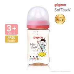 Bình sữa Pigeon PPSU in họa tiết