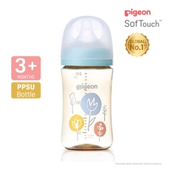 Bình sữa Pigeon PPSU in họa tiết