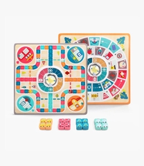 Bộ cờ cá ngựa ô tô gỗ Top Bright