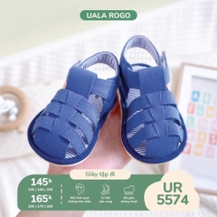 Dép tập đi quai đan xanh than Uala rogo