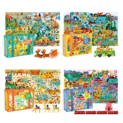 Bộ vali ghép hình châu lục Mideer (5 tuổi+)