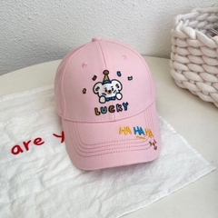 Mũ lưỡi trai Gấu LUCKY thêu