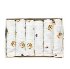 Set 6 khăn sữa nhăn 2 lớp Mipbi